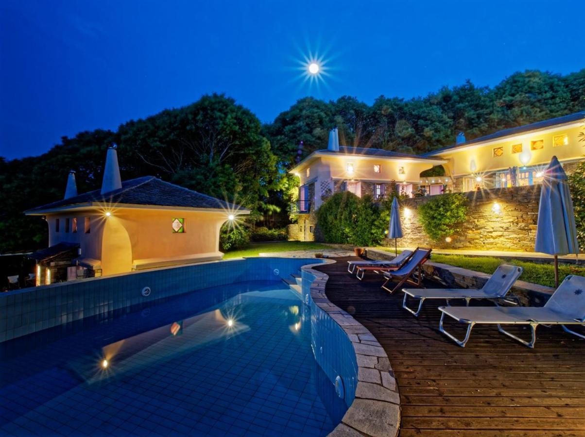 Villa Tsagkarada Country Estate With Pool Exterior foto