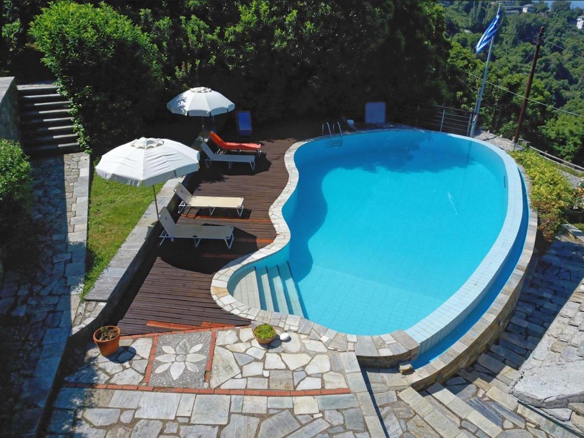 Villa Tsagkarada Country Estate With Pool Exterior foto