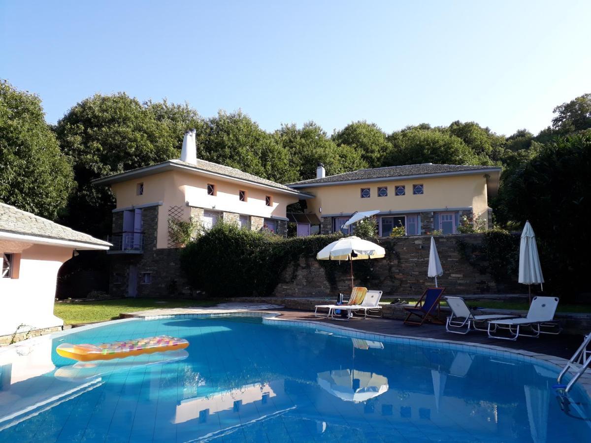 Villa Tsagkarada Country Estate With Pool Exterior foto